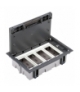 Puszka podłogowa SF prostokątna 8×K45 4×S500 70mm÷105mm szary 52050004-035