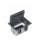 Puszka podłogowa SF prostokątna 2×K45 1×S500 93mm÷128mm szary 52050101-035