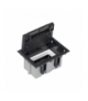 Puszka podłogowa SF prostokątna 2×K45 1×S500 93mm÷128mm szary grafit 52050101-038