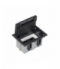 Puszka podłogowa SF prostokątna 2×K45 1×S500 93mm÷128mm szary grafit 52050101-038