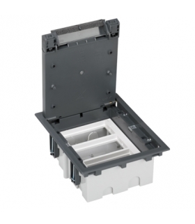Puszka podłogowa SF prostokątna 6×K45 3×S500 93mm÷128mm szary 52050103-035
