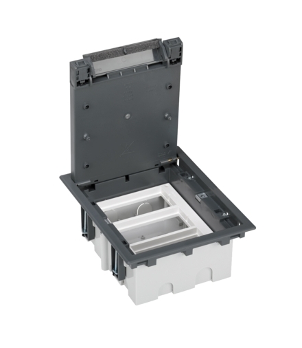 Puszka podłogowa SF prostokątna 6×K45 3×S500 93mm÷128mm szary 52050103-035