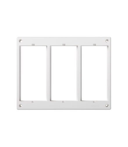 Ramka osprzętowa CIMA 3×CIMA (element zapasowy) czysta biel SM302/9