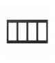 Ramka osprzętowa SIMON 500 4×S500 (element zapasowy) szary grafit 52051804-038