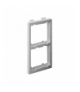 Adapter CIMA pionowy 2× K45 108×52mm aluminium S62/8