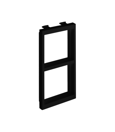 Adapter CIMA poziomy 2× K45 108×52mm szary grafit S66/14