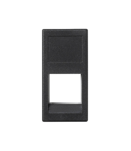 Plakietka teleinformatyczna K45 3M Volition OCK pojedyncza bez osłon płaska 45×22,5mm szary grafit KA045/14