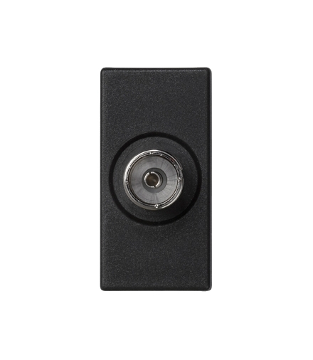 Płytka K45 gniazdo TV żeńskie 45×22,5mm szary grafit K102B/14