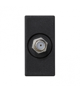 Płytka K45 gniazdo SAT (F) żeńskie 45×22,5mm szary grafit K102C/14