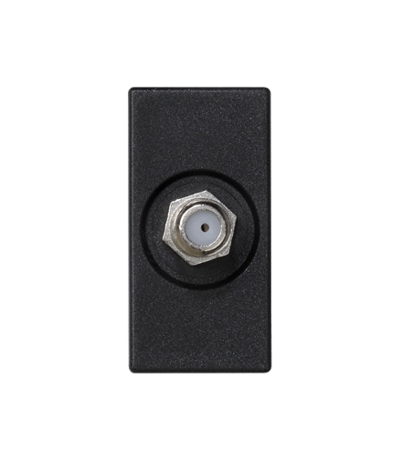 Płytka K45 gniazdo SAT (F) żeńskie 45×22,5mm szary grafit K102C/14