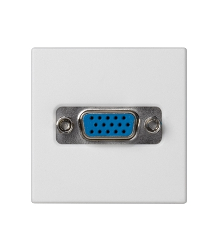 Płytka K45 złącze VGA (D-SUB 15) 45×45mm czysta biel K100B/9