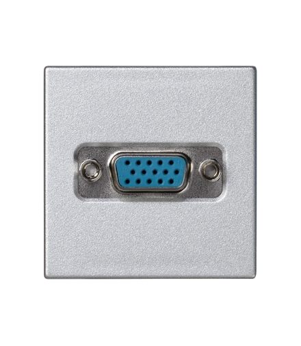 Płytka K45 złącze VGA (D-SUB 15) 45×45mm aluminium K100B/8