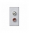 Płytka K45 złącza 2× RCA (CINCH) 45×22,5mm aluminium K101B/8