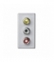 Płytka K45 złącza 3× RCA (CINCH) 45×22,5mm aluminium K105B/8