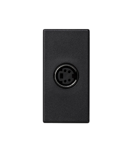 Płytka K45 złącze S-VIDEO 45×22,5mm szary grafit K103B/14