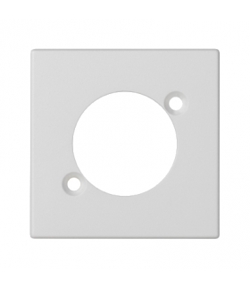 Płytka K45 pusta do złącza XLR 45×45mm czysta biel K122/9