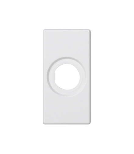 Płytka K45 pusta z otworem Ø14mm 45×22,5mm czysta biel K103/9