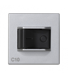 Wyłącznik nadmiarowo-prądowy K45 charakterystyka C 10A 250V 45×45mm aluminium K106A/8