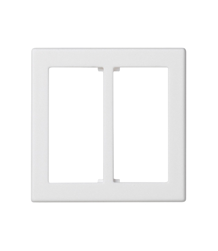 Plakietka przyłączeniowa K45 do złącza GESIS® podwójna 45×45mm czysta biel KB18/9