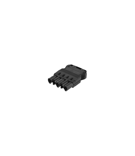 Wtyczka męska GESIS® złącze 5-polowe 16A 400V szary grafit CR5004/14