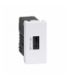Ładowarka USB K45 USB 2.0 - A 5V DC 2,1A 45×22,5mm czysta biel K126C/9