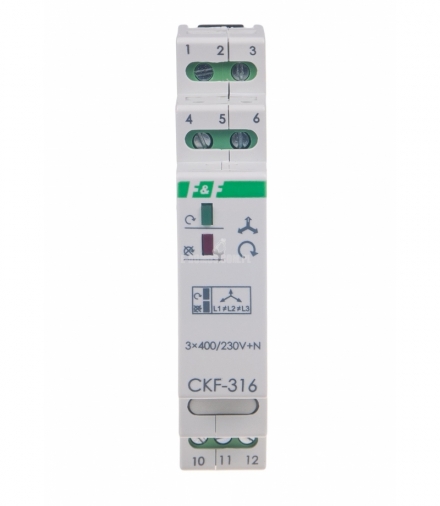 Czujnik kolejności i zaniku fazy CKF-316