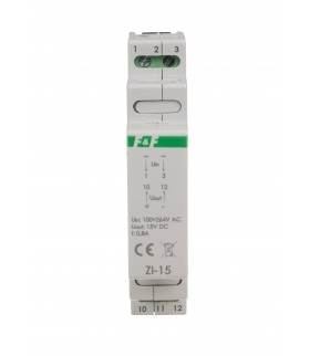Zasilacz 15V 12W, 0.8A / Uwej. 13.5-24V DIN ZI-15