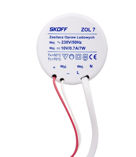 ZOL 7 Zasilacz opraw ledowych Skoff 10V/7W 