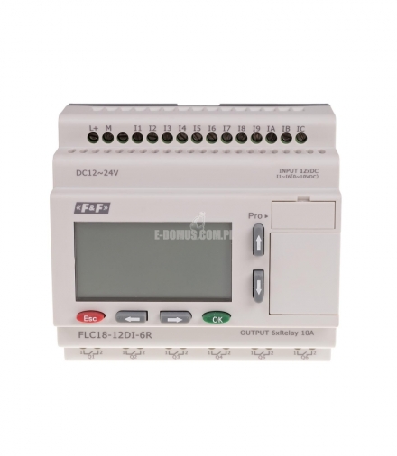 Sterownik programowalny FLC18-12DI-6R