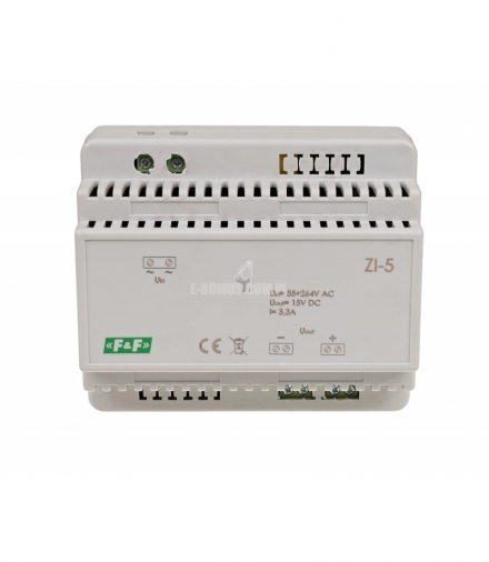 Zasilacz 15V 50W, 3.3A DIN ZI-5