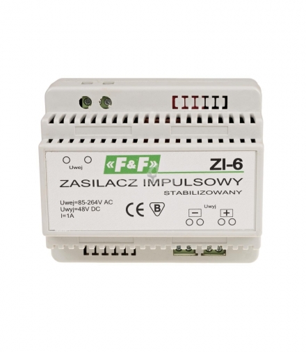 Zasilacz 48V 48W 1A DIN ZI-6