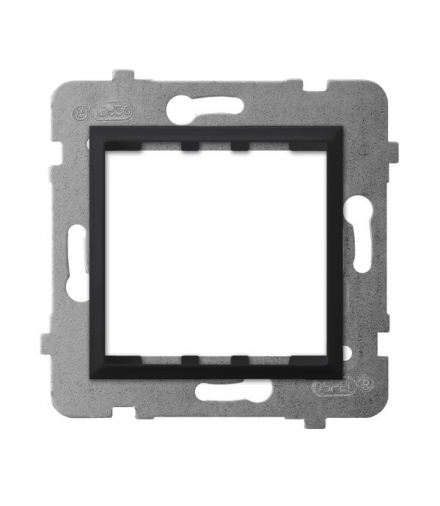 ARIA AP45-1U/m/33 Adapter podtynkowy systemu OSPEL 45 do serii Aria, CZARNY METALIK