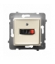 ARIA GG-1U/m/27 Gniazdo głośnikowe pojedyncze, ECRU