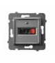 ARIA GG-1U/m/70 Gniazdo głośnikowe pojedyncze, SZARY MAT