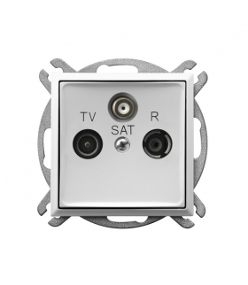 ARIA GPA-USP/m/00 Gniazdo RTV-SAT przelotowe, BIAŁY