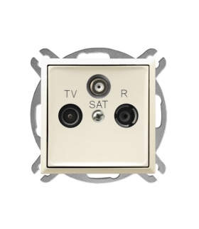 ARIA GPA-USP/m/27 Gniazdo RTV-SAT przelotowe, ECRU