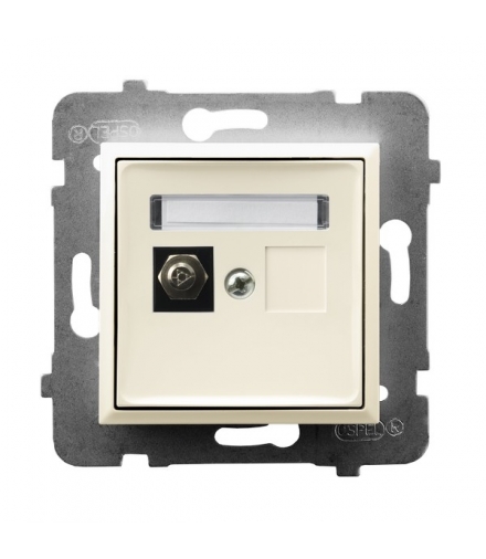 ARIA GPE-1U/m/27 Gniazdo ekwipotencjalne pojedyncze, ECRU