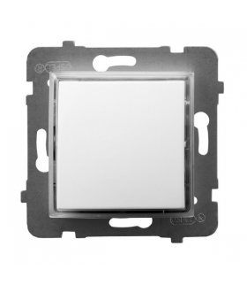 ARIA ŁP-12US/m/00 Łącznik kontrolny z podświetleniem pomarańczowym, BIAŁY