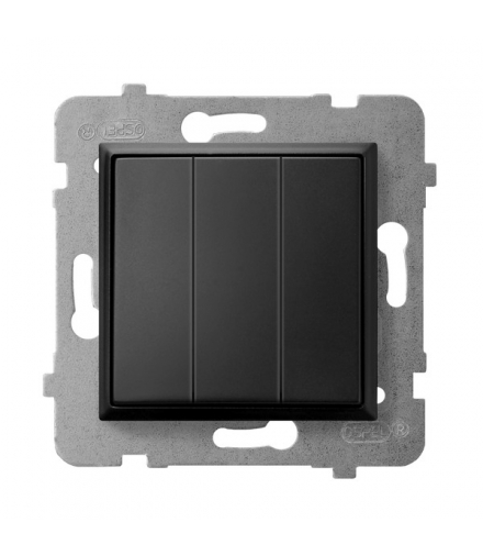 ARIA ŁP-13U/m/33 Łącznik potrójny, CZARNY METALIK