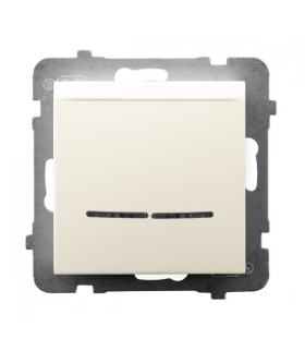 ARIA ŁP-15US/m/27 Łącznik hotelowy z podświetleniem pomarańczowym, ECRU