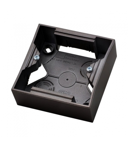 ARIA PNP-1U/33 Puszka instalacyjna pojedyncza, CZARNY METALIK