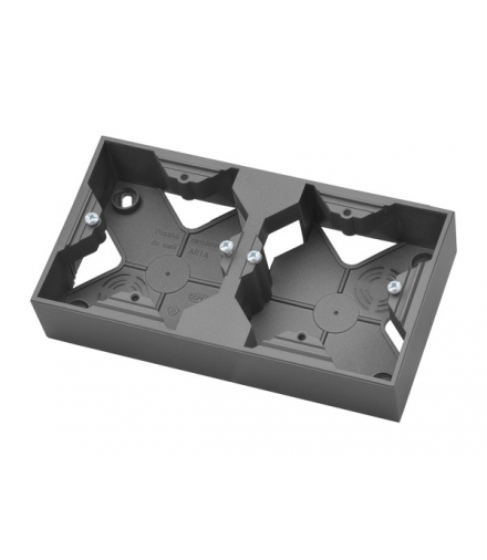 ARIA PNP-2U/70 Puszka instalacyjna podwójna, SZARY MAT