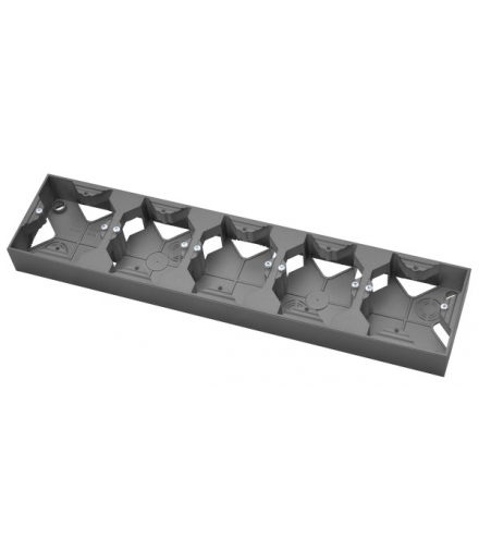 ARIA PNP-5U/70 Puszka instalacyjna pięciokrotna, SZARY MAT