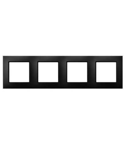 ARIA R-4U/33 Ramka poczwórna, CZARNY METALIK