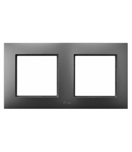 ARIA RH-2U/70 Ramka podwójna IP-44, SZARY MAT