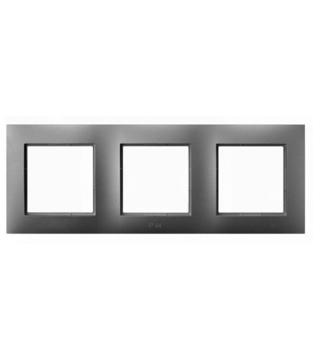 ARIA RH-3U/70 Ramka potrójna IP-44, SZARY MAT