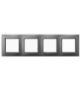 ARIA RH-4U/70 Ramka poczwórna IP-44, SZARY MAT