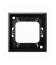 ARIA RO-13U/33 Ramka ozdobna mocująca łączników potrójnych, CZARNY METALIK