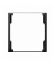ARIA RO-4U/33 Ramka ozdobna do gniazd podwójnych do ramek, CZARNY METALIK
