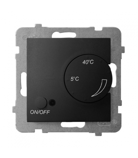 ARIA RTP-1UN/m/33 Regulator temperatury z czujnikiem napowietrznym, CZARNY METALIK